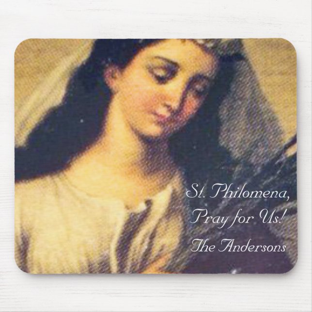 Personalisierte Mauspad mit Hl. Philomena (Vorne)