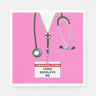 Personalisierte Medizin-Schule Graduation Party Na Serviette