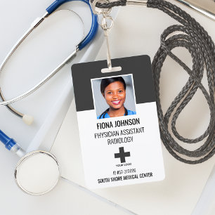 Personalisierte medizinische Mitarbeiter-Logo-Foto Ausweis