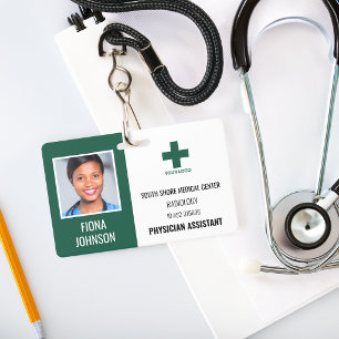 Personalisierte medizinische Mitarbeiter-Logo-Foto Ausweis