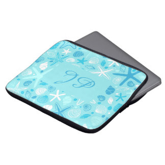 Personalisierte Meer Laptop-Hülle, Türkis Kinder Laptopschutzhülle