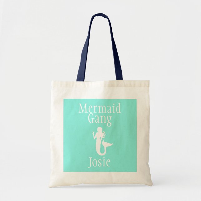 Personalisierte Meerjungfrau-Gruppen-Tasche Tragetasche (Vorne)