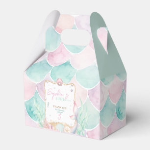 Personalisierte Meerjungfrau Party Favor Box Unt Geschenkschachtel