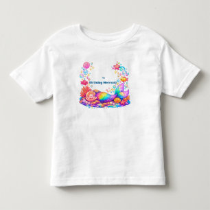 Personalisierte Meerjungfrau Unter dem Meer Kinder Kleinkind T-shirt