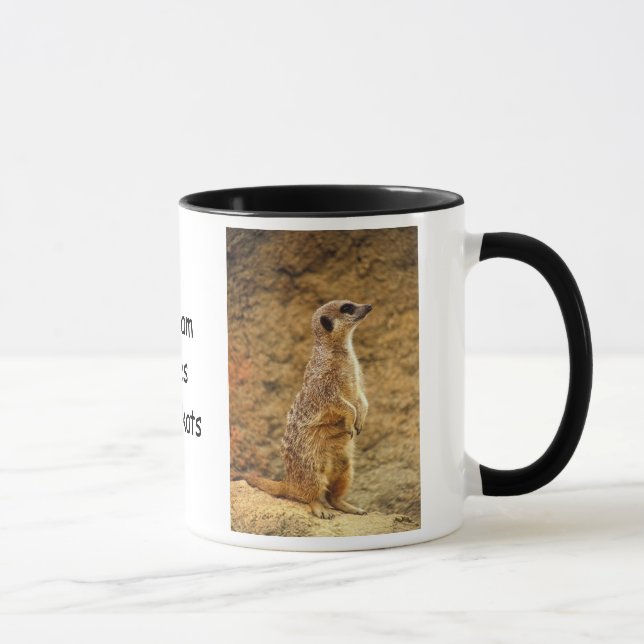 Personalisierte Meerkat-Tasse Tasse (Rechts)