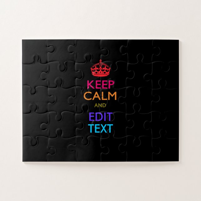 Personalisierte mehrfarbige BEHALT-CALM- UND Textb (Horizontal)