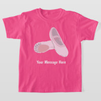 Personalisierte Meldung "Pink Ballet Shoes"