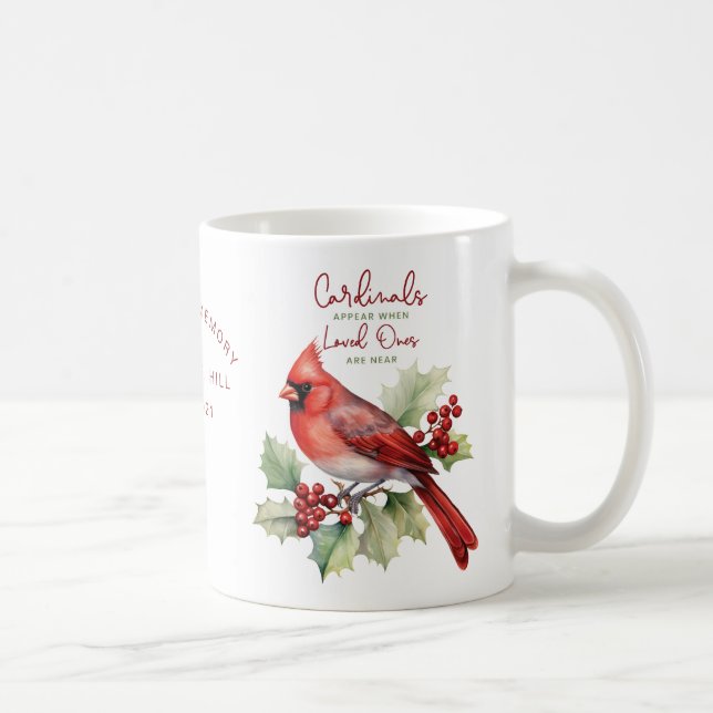 Personalisierte Memorial-Kardinäle erscheinen Kaffeetasse (Rechts)
