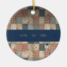 Personalisierte Memory-Quilt-Familienname Weihnach