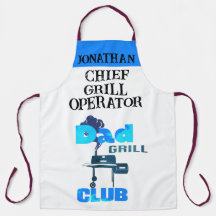 Personalisierte Mens Grilling-Schürze für Vater