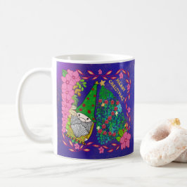 PERSONALISIERTE MERRY CHRISTMAS MIT GNOME XMAS TRE KAFFEETASSE