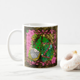PERSONALISIERTE MERRY CHRISTMAS MIT GNOME XMAS TRE KAFFEETASSE