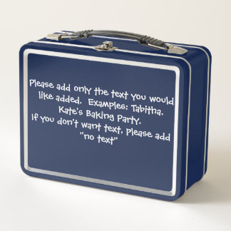 Personalisierte Metall-Lunchbox - Ideal für Schula Metall Brotdose