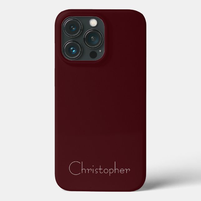 Personalisierte Metallic dunkle sienna Radial Text Case-Mate iPhone Hülle (Rückseite)