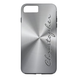 Personalisierte metallische Radialbeschaffenheit iPhone 8 Plus/7 Plus Hülle