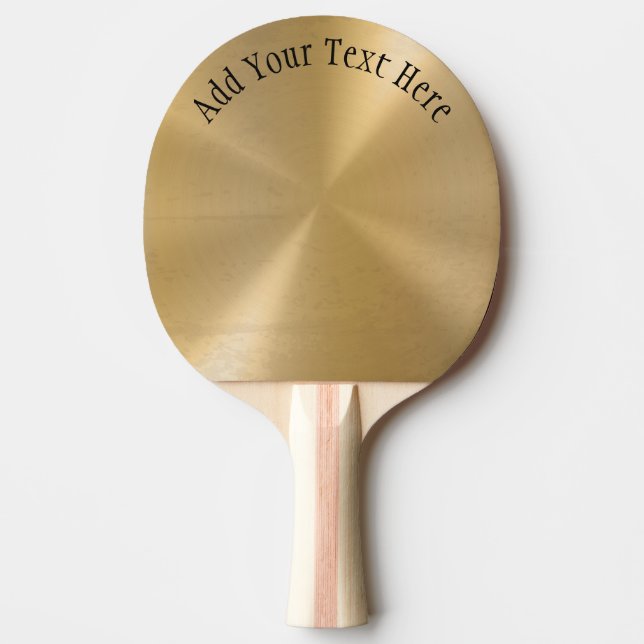 Personalisierte Metallradialtextur Tischtennis Schläger (Vorderseite)