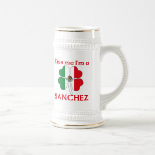 Personalisierte mexikanische küssen mich, den ich bierglas