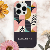 Personalisierte Mid-Century-Modern-Geometric-Boho
