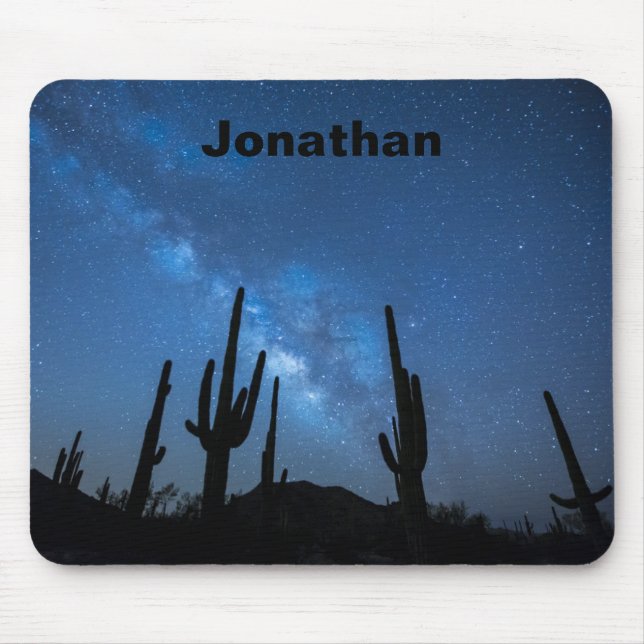 Personalisierte Milchstraße Wüste Südwestmousepad Mousepad (Vorne)
