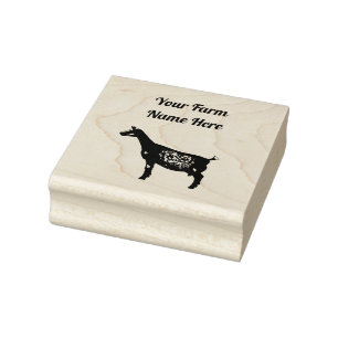 Personalisierte Milchziege Gummistempel