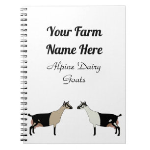 Personalisierte Milchziege Notizblock