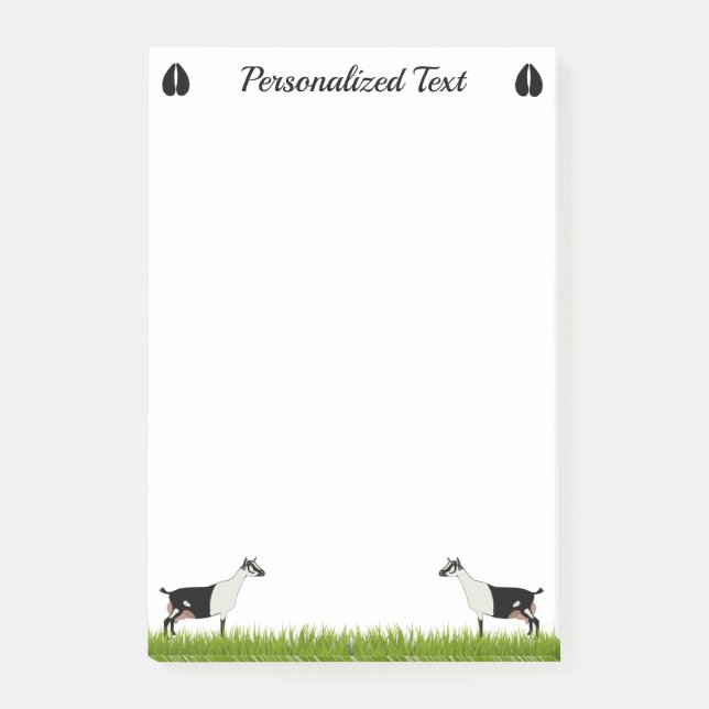Personalisierte Milchziege Post-it Klebezettel (Vorderseite)