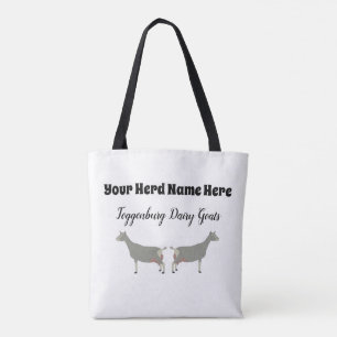 Personalisierte Milchziege Toggenburg Tasche
