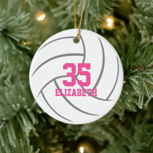 personalisierte Mindesthändchenvolleyball Keramik Ornament