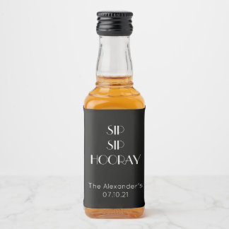 Personalisierte Mini-Etiketten Alkoholflaschenetikett