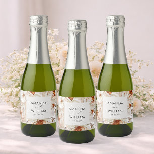 Personalisierte Mini-Sparkling Weinflaschen Etiket