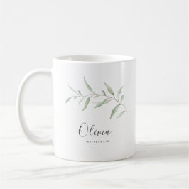Personalisierte minimale Grünbrauerei Kaffeetasse