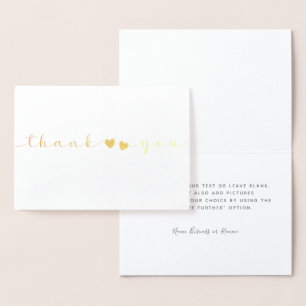 Personalisierte Minimale Moderne Schrift White Vie Folienkarte