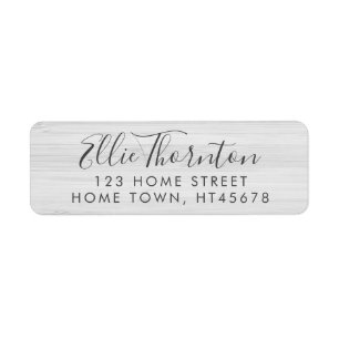 Personalisierte Minimale Shabby Chic-Rücksendeadre