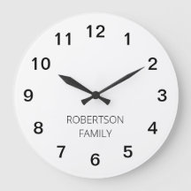 Personalisierte minimalistische Acryl-Wanduhr