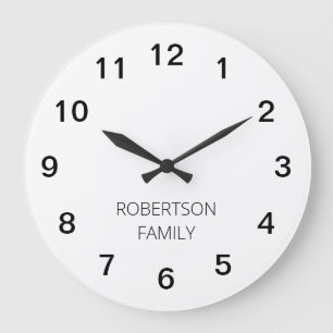 Personalisierte minimalistische Acryl-Wanduhr Große Wanduhr