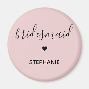 Personalisierte Minimalistische Bridesmaid kundens Magnet