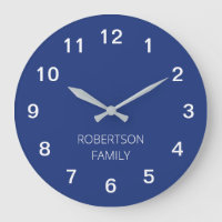 Personalisierte Minimalistische dunkelblaue Wall-U