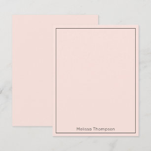 Personalisierte Minimalistische Einfache Weibliche Mitteilungskarte
