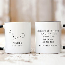Personalisierte Minimalistische Fische Tasse