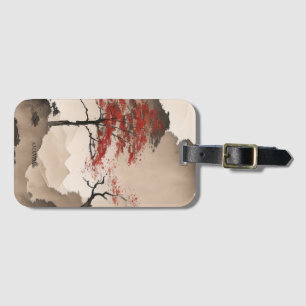 PERSONALISIERTE Minimalistische japanische Küste Gepäckanhänger