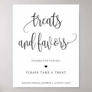 Personalisierte minimalistische Kalligrafie-Lecker Poster