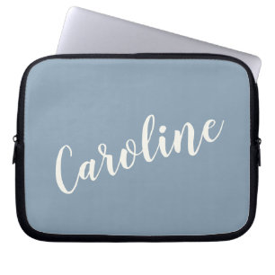 Personalisierte minimalistische Kalligrafie Name i Laptopschutzhülle