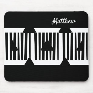 Personalisierte Minimalistische Linien Dreiecke B& Mousepad