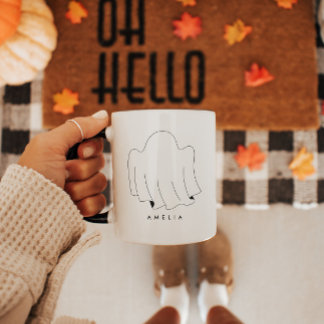 Personalisierte Minimalistische Niedliche Hallowee Tasse