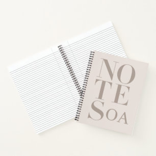 Personalisierte Minimalistische Notizen Benutzerde Notizbuch
