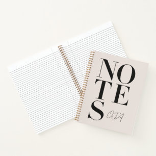 Personalisierte Minimalistische Notizen Benutzerde Notizbuch