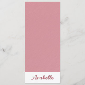 Personalisierte Minimalistische Rose Gold Lesezeic