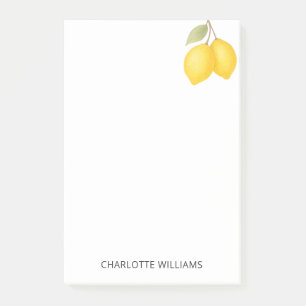 Personalisierte minimalistische süße Zitrone Lehre Post-it Klebezettel