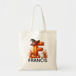 Personalisierte Mit Monogramm Halloween-Tasche Tragetasche