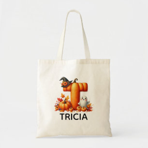 Personalisierte Mit Monogramm Halloween-Tasche Tragetasche